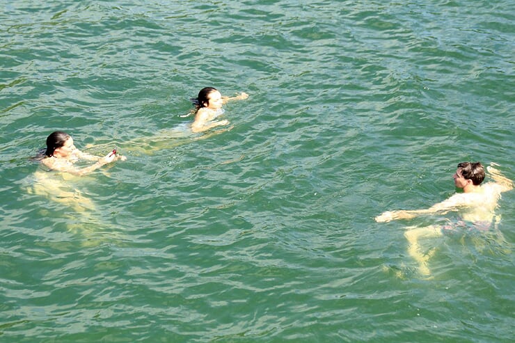 swimming