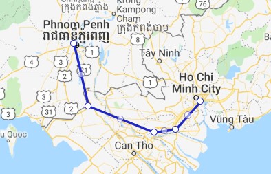 Aqua Cruise 3 nights Phnom Penh - Saigon