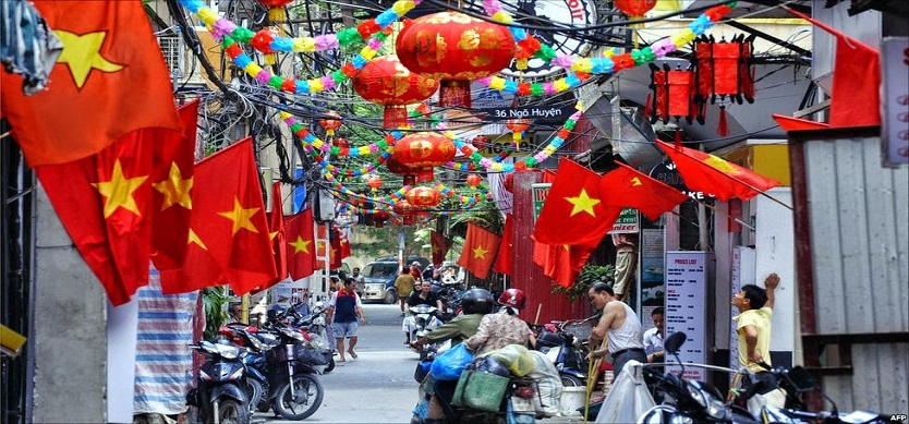 A Rare Peaceful Day In Hanoi In The National Independence Day
