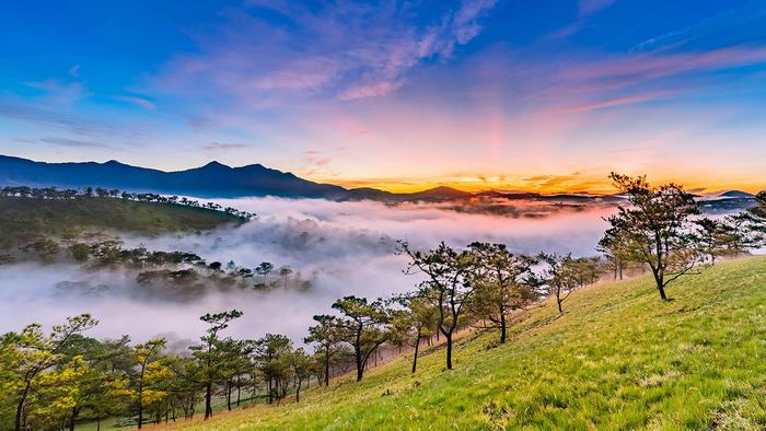 Da Lat in the sunset